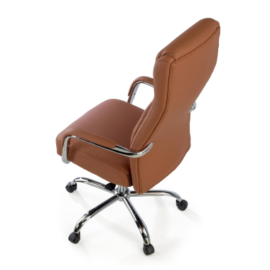 poltrona da ufficio marrone deluxe ecopelle braccioli imbottiti 8
