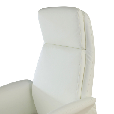 poltrona da ufficio bianco king ecopelle braccioli imbottiti 6