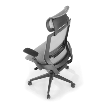 sedia da ufficio grigio apollo rete transpirante braccioli regolabili 3d supporto lombare poggiatesta 10