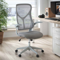 Sedia da studio Raptor, braccioli pieghevoli, schienale ergonomico