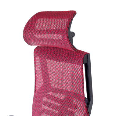 sedia ergonomica rosso struttura nera rete transpirante braccioli regolabili 5d supporto lombare poggiatesta 10