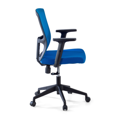 sedia girevole blu pivot rete transpirante braccioli regolabili 1d 4