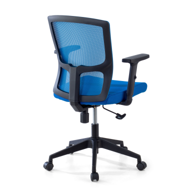 sedia girevole blu pivot rete transpirante braccioli regolabili 1d 5