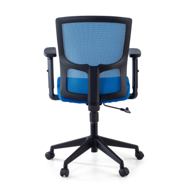 sedia girevole blu pivot rete transpirante braccioli regolabili 1d 6