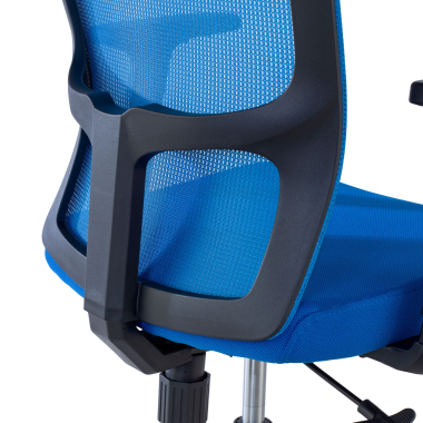 sedia girevole blu pivot rete transpirante braccioli regolabili 1d 9