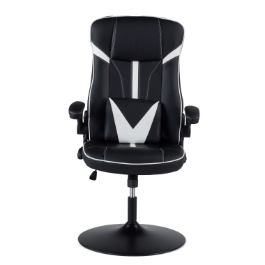 sedia gaming bianco ecopelle braccioli ribaltabili 3