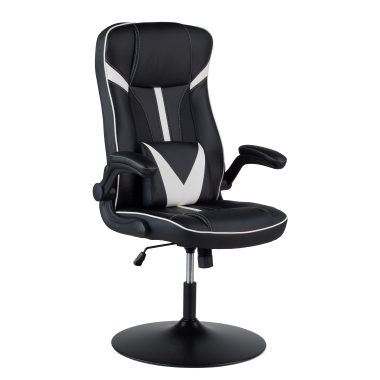 sedia gaming bianco ecopelle braccioli ribaltabili 1