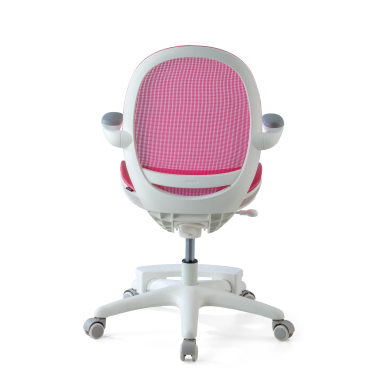 sedia scrivania per bambini rosa ergokid rete transpirante braccioli ribaltabili 7