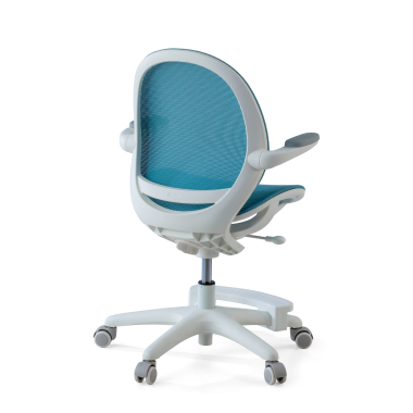 sedia scrivania per bambini blu ergokid rete transpirante braccioli ribaltabili 8