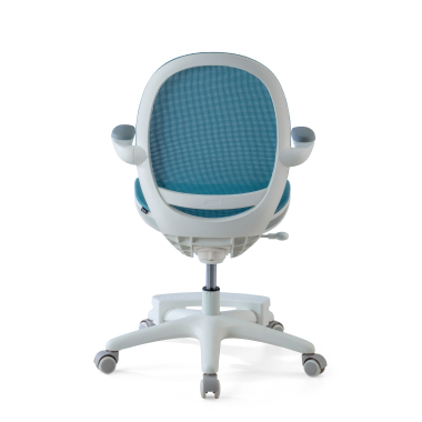 sedia scrivania per bambini blu ergokid rete transpirante braccioli ribaltabili 6