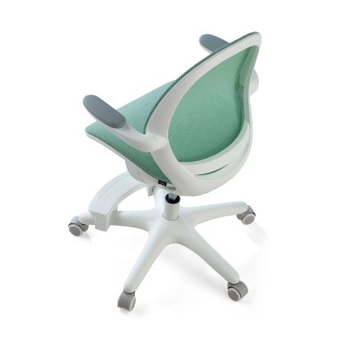 sedia scrivania per bambini verde ergokid rete transpirante braccioli ribaltabili 8