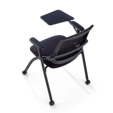 Sedia con ribaltina scrittoio Smart, pieghevole con ruote
