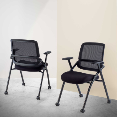 sedia con ribaltina nero sedia con ruote rete transpirante braccioli mobili 8