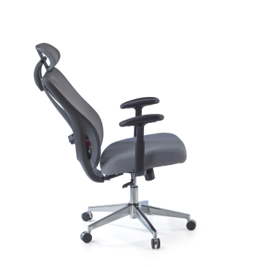sedia ergonomica grigio matrix rete transpirante braccioli mobili supporto lombare poggiatesta 4