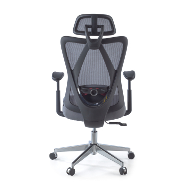 sedia ergonomica grigio matrix rete transpirante braccioli mobili supporto lombare poggiatesta 6