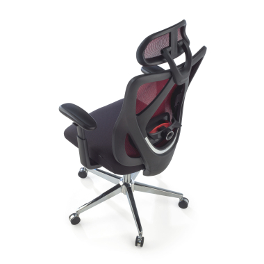 sedia ergonomica rosso matrix rete transpirante braccioli mobili supporto lombare poggiatesta 8