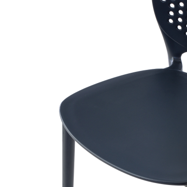 sedia da conferenza antracite tango di plastica senza braccioli 8