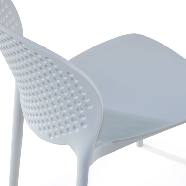 sedia da conferenza bianco tango di plastica senza braccioli 5