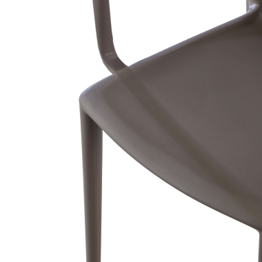 sedia da conferenza grigio omnia di plastica braccioli fissi 8
