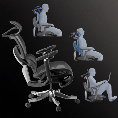 Sedia da ufficio ergonomica premium X4Pro, prestazioni massime