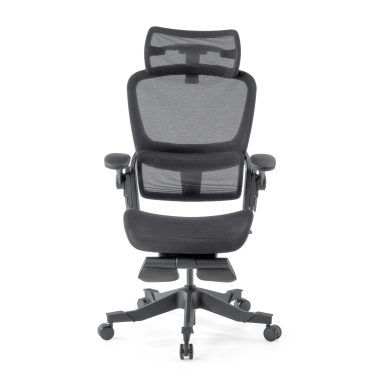 sedia ergonomica nero erghos x1 rete transpirante braccioli regolabili 3d doppio supporto lombare poggiatesta 3