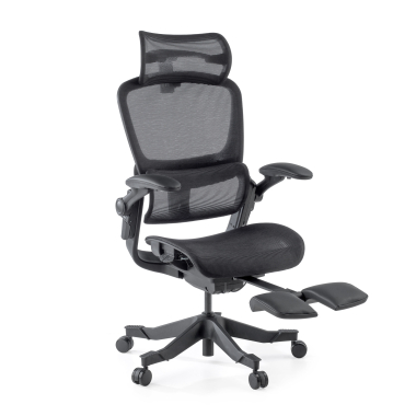 sedia ergonomica nero erghos x1 rete transpirante braccioli regolabili 3d doppio supporto lombare poggiatesta 1