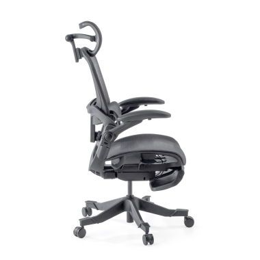 sedia ergonomica nero erghos x1 rete transpirante braccioli regolabili 3d doppio supporto lombare poggiatesta 13