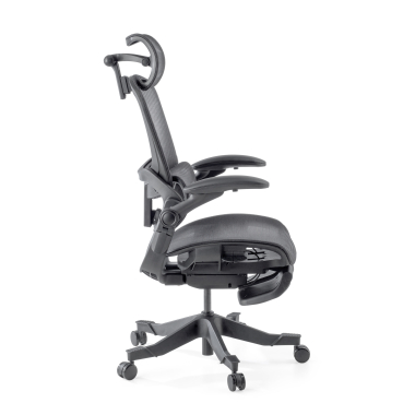 sedia ergonomica nero erghos x1 rete transpirante braccioli regolabili 3d doppio supporto lombare poggiatesta 10