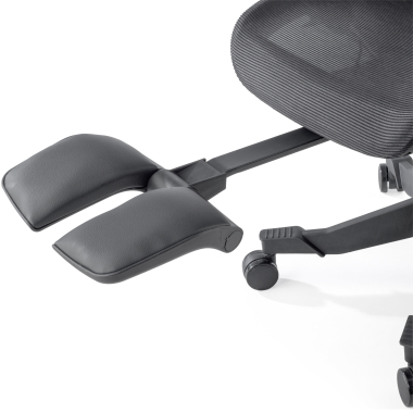 sedia ergonomica nero erghos x1 rete transpirante braccioli regolabili 3d doppio supporto lombare poggiatesta 7