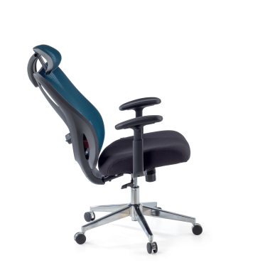 sedia ergonomica blu matrix rete transpirante braccioli mobili supporto lombare poggiatesta 5