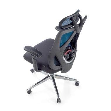 sedia ergonomica blu matrix rete transpirante braccioli mobili supporto lombare poggiatesta 9