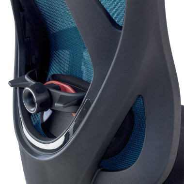 sedia ergonomica blu matrix rete transpirante braccioli mobili supporto lombare poggiatesta 6