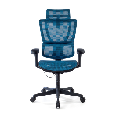 sedia ergonomica blu sedia da ufficio rete transpirante braccioli regolabili 3d supporto lombare poggiatesta 4
