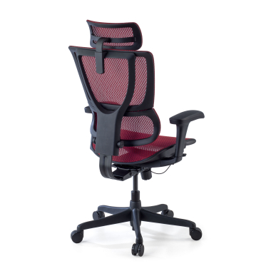 sedia ergonomica rosso sedia da ufficio rete transpirante braccioli regolabili 3d supporto lombare poggiatesta 8