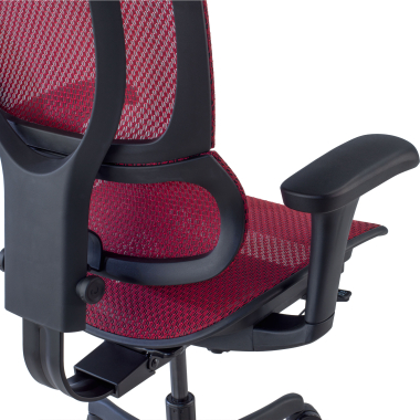 sedia ergonomica rosso sedia da ufficio rete transpirante braccioli regolabili 3d supporto lombare poggiatesta 4