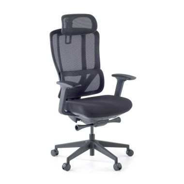 Sedia Ergonomica con poggiatesta AeroFlow black, certificata