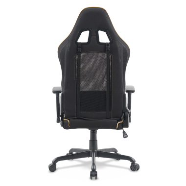 sedia gaming nero breeze tessuto braccioli mobili cuscino poggiatesta poggiatesta 9