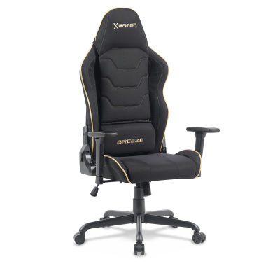 sedia gaming nero breeze tessuto braccioli mobili cuscino poggiatesta poggiatesta 1