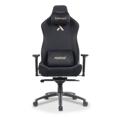sedia gaming nero forge tessuto braccioli regolabili 3d cuscino lombare e cervicale poggiatesta 3