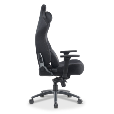 sedia gaming nero forge tessuto braccioli regolabili 3d cuscino lombare e cervicale poggiatesta 9