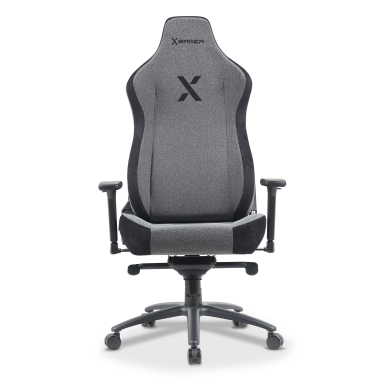 sedia gaming grigio forge tessuto braccioli regolabili 3d cuscino lombare e cervicale poggiatesta 4
