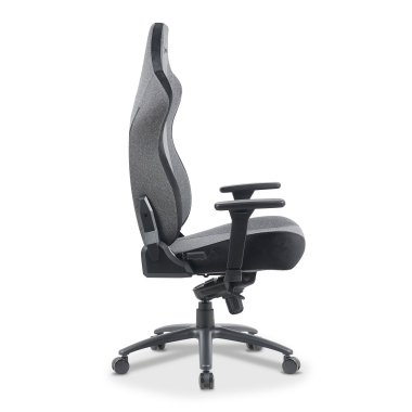 sedia gaming grigio forge tessuto braccioli regolabili 3d cuscino lombare e cervicale poggiatesta 9