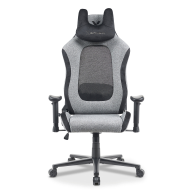 sedia gaming grigio vital tessuto braccioli mobili cuscino poggiatesta poggiatesta 3