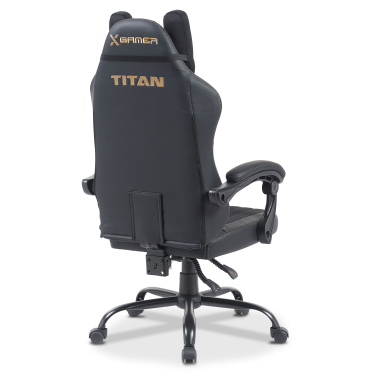 sedia gaming nero titan ecopelle braccioli ribaltabili cuscino poggiatesta poggiatesta 11