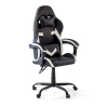 Sedia gamer Mist con braccioli ribaltabili, cuscino cervicale e lombare