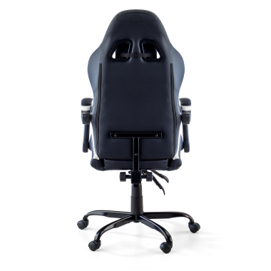sedia gaming bianco nero mist ecopelle braccioli ribaltabili cuscino poggiatesta poggiatesta 9