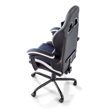 sedia gaming bianco nero mist ecopelle braccioli ribaltabili cuscino poggiatesta poggiatesta 10