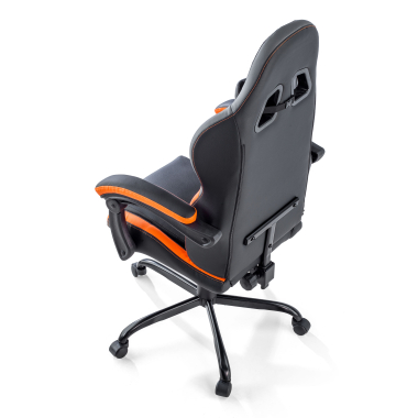 sedia gaming arancione mist ecopelle braccioli ribaltabili cuscino poggiatesta poggiatesta 10