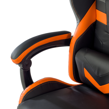 sedia gaming arancione mist ecopelle braccioli ribaltabili cuscino poggiatesta poggiatesta 6