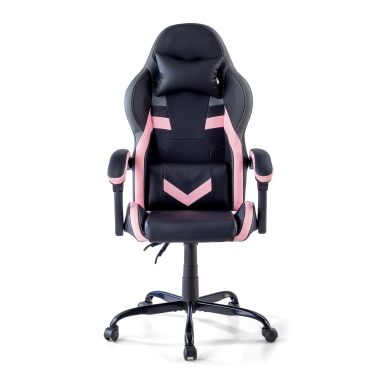 sedia gaming rosa mist ecopelle braccioli ribaltabili cuscino poggiatesta poggiatesta 3